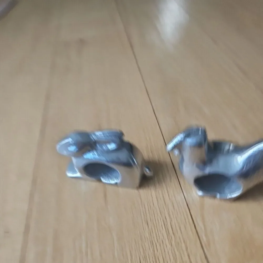 Vintage‎ Pewter Napkin Rings  Farmhouse Animal Set Of 2- Rabbit & Chicken